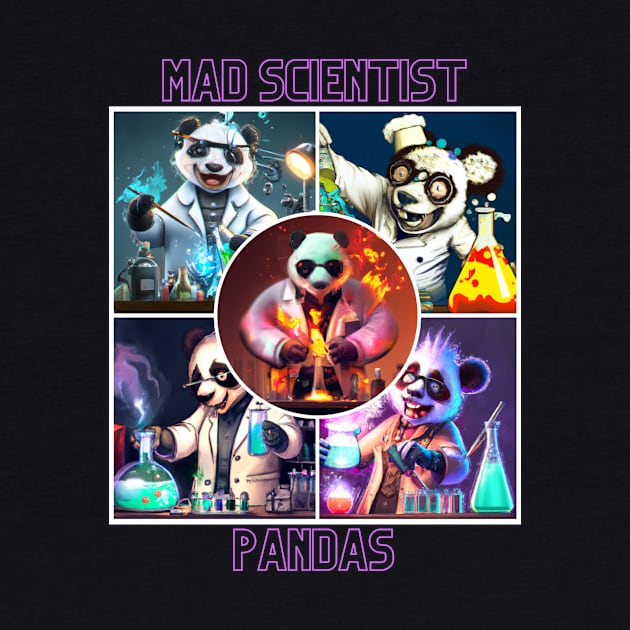 Get Your Scientific On with the Mad Scientist Panda T-Shirt by krause sanchez designs